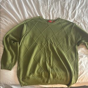 Izod Green Sweater for Men
